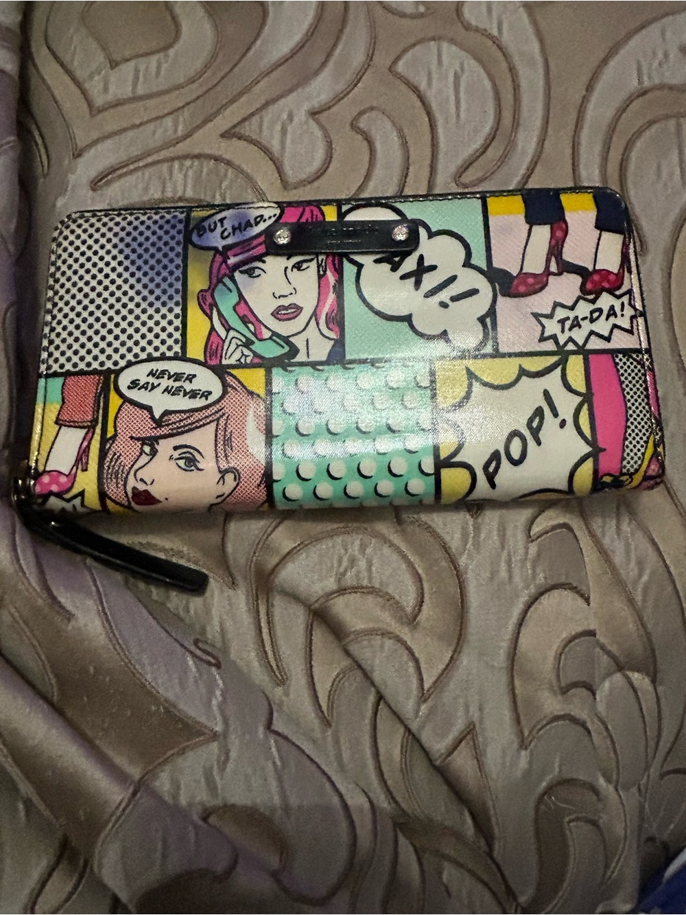 Kate Spade Women's Comic Pop Art Zip Wallet - Multicolor